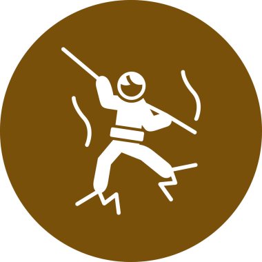 Katana 'lı Japon Ninja ikonu.