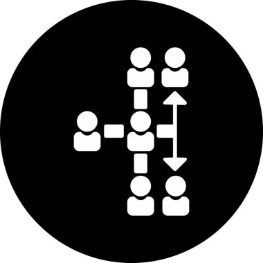 bağlantı vektörü glyph düz simgesi