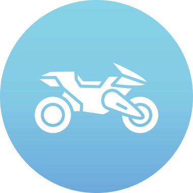 motosiklet simgesi vektör illüstrasyonu