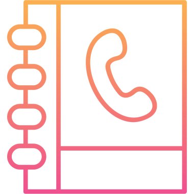 Telefon simgesi vektör illüstrasyonu