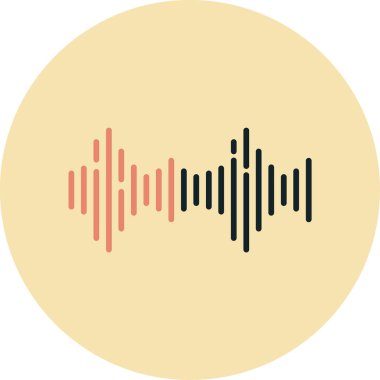 Ses. Web simgesi basit illüstrasyon