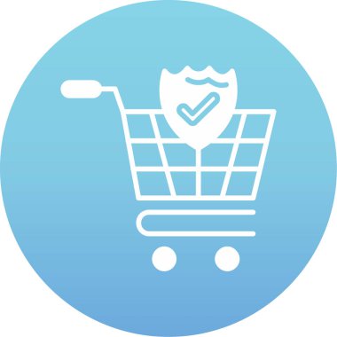 El arabası. Web simgesi basit illüstrasyon