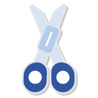 Moda biçimi izole edilmiş arkaplanda makas simgesi