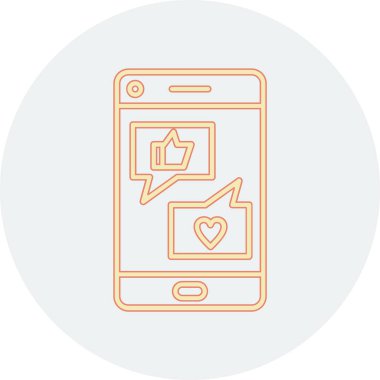 ileti ikonu vektör illüstrasyonu