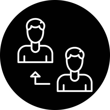 İnsan simgesinin vektör illüstrasyonu