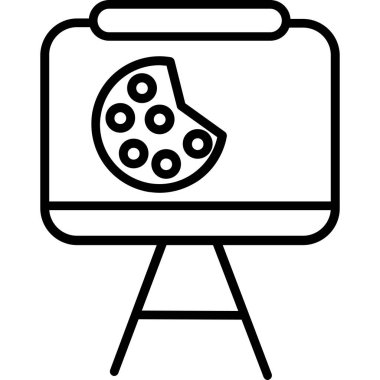 Ekmek. Web simgesi basit illüstrasyon