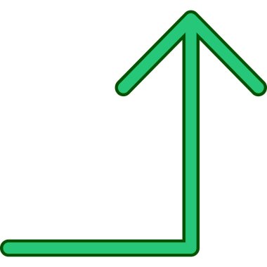 Bir ok simgesinin vektör illüstrasyonu