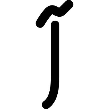 F harfinin vektör illüstrasyonu