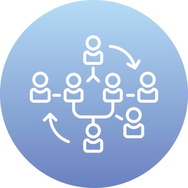 şebeke. Web simgesi basit illüstrasyon