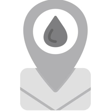 Su damlası ikonu. vektör illüstrasyonu