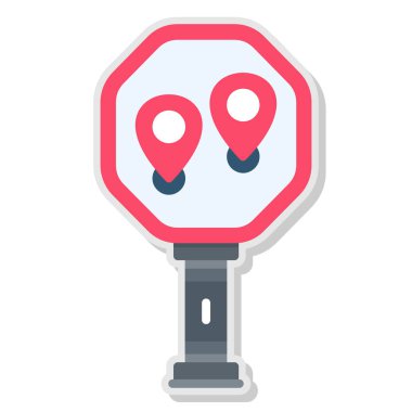 gps konum belirleyici simgesi doldurulmuş dış hat biçimi