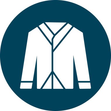 Ceket. Web simgesi basit illüstrasyon