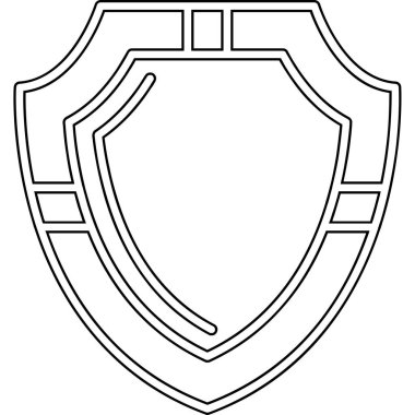 Kalkan güvenlik sembol simge vektör çizim grafik tasarım