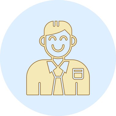 Takım elbiseli adamın vektör illüstrasyonuName