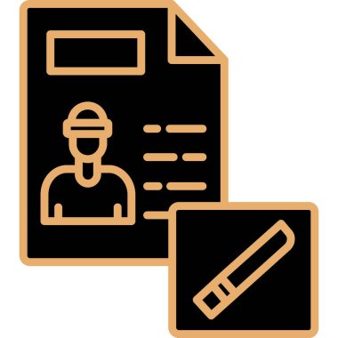 Belge simgesinin vektör illüstrasyonu