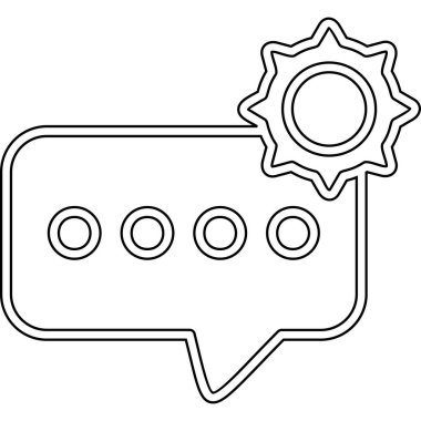 Sohbet mesajı simgesi, özet biçimi