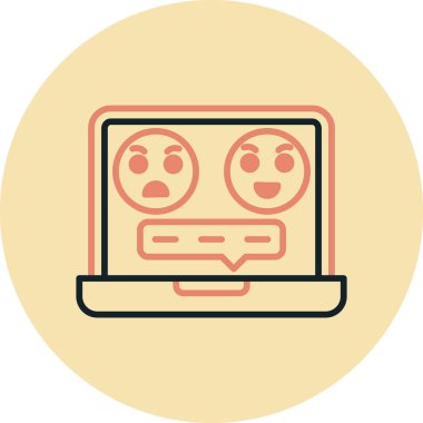 izleyici ikon vektör illüstrasyonu