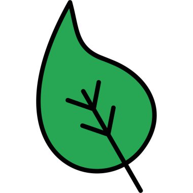 Yaprak. Web simgesi basit tasarım