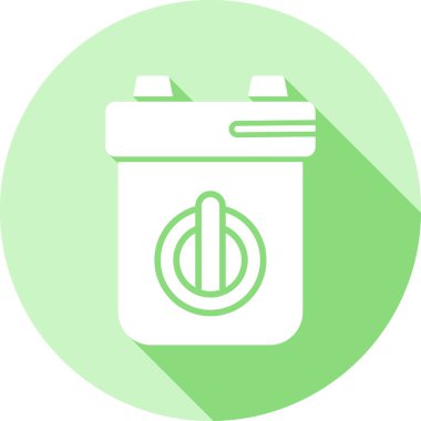 Pil. Web simgesi basit illüstrasyon