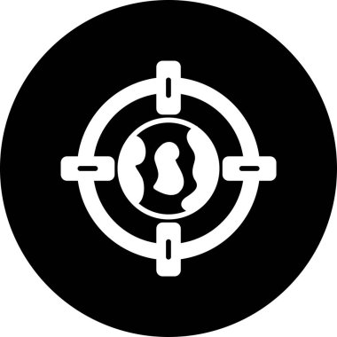 Hedef. Web simgesi basit tasarım