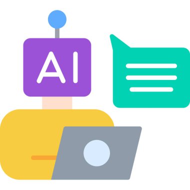 Konuş. Web simgesi basit illüstrasyon