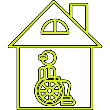 Ev simgesi vektör illüstrasyonu