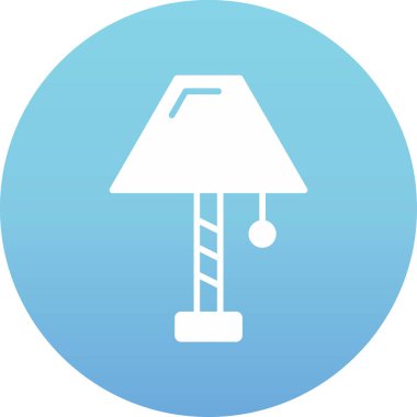 Soyut arkaplanda lamba simgesi izole edildi