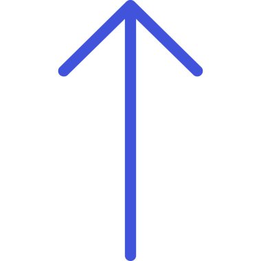 yukarı ok simgesi. vektör simgesi kontur çizgisidir.