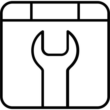 Modern bir simgenin vektör illüstrasyonu