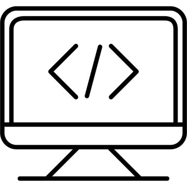 Taslak biçiminde kodlama programlama simgesi