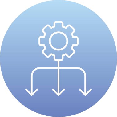 Teçhizat Web simgesi basit illüstrasyon