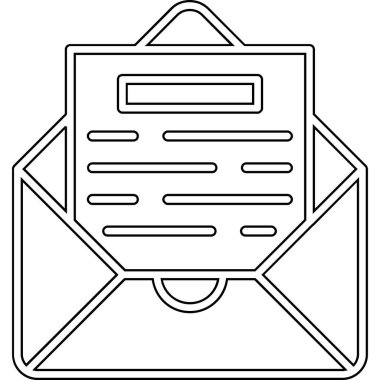 zarf e- posta simgesi vektör illüstrasyon tasarımı