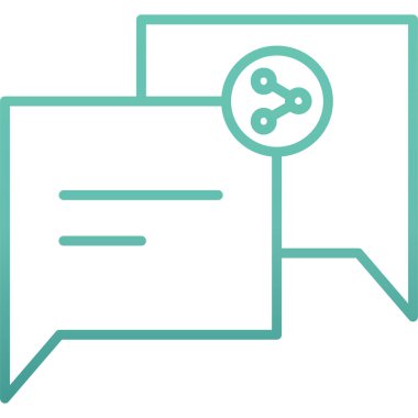 Konuş. Web simgesi basit tasarım