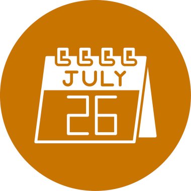 Takvim simgesinin vektör illüstrasyonu