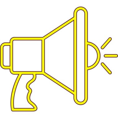 megafon ikonu. vektör çizimi tasarımı