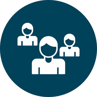 Grup web simgesi, vektör çizim