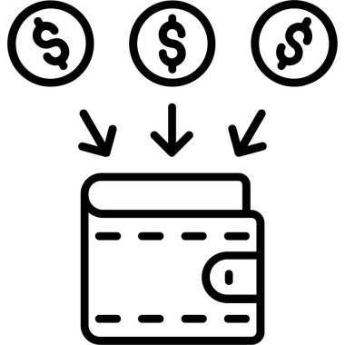 para simgesi vektör illüstrasyonu