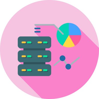 Veri Merkezi simgesini, vektör çizim