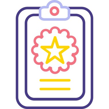 Madalya. Web simgesi basit illüstrasyon