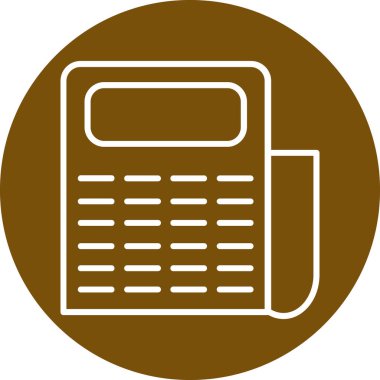 Hesap makinesi simgesi. vektör illüstrasyonu