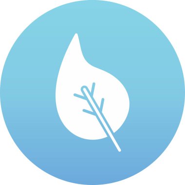 Yaprak ikonu vektör illüstrasyonu