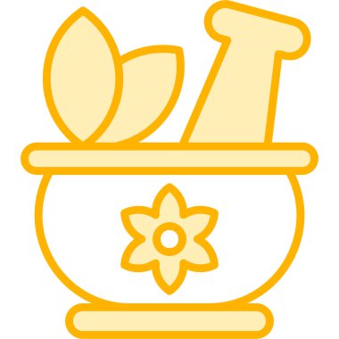 Çiçek simgesi, vektör illüstrasyonu beyaz arkaplanda izole edildi