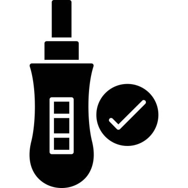 Kozmetik şişe simgesi, vektör, illüstrasyon