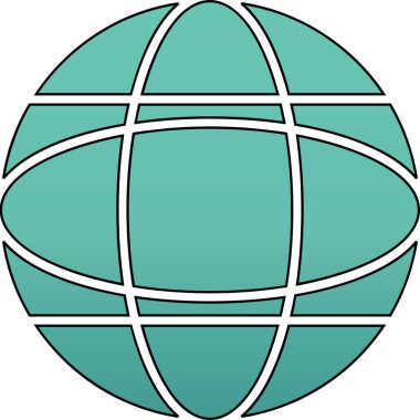 genel internet vektör çizgisi simgesi