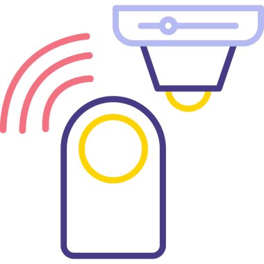 cctv simgesinin vektör illüstrasyonu