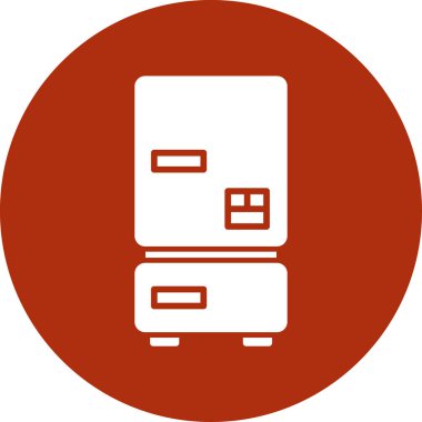 Basit vektör simgesi, cep telefonu illüstrasyonu