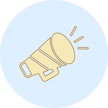 izole hoparlör çizgi film tasarımı