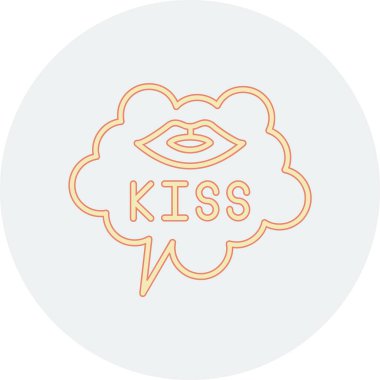 Bir bulutun vektör illüstrasyonu