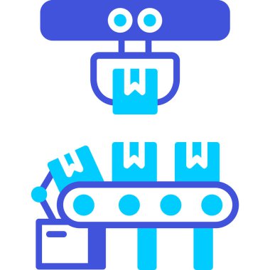 Taşıyıcı bant ikonu vektör çizimi çizimi