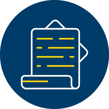 Belge. Web simgesi basit illüstrasyon